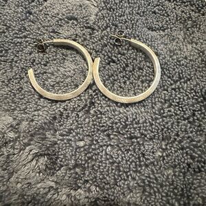 Elegant Silver Hoop Earrings